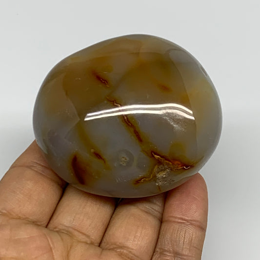 171.8g, 2.4"x2.1"x1.4" Orca Agate Palm-Stone Reiki Energy Crystal Reiki, B27854