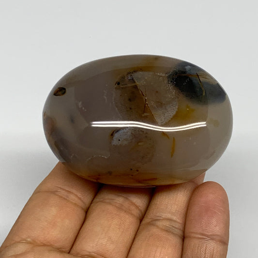 149.5g, 2.5"x1.7"x1.4" Orca Agate Palm-Stone Reiki Energy Crystal Reiki, B27856