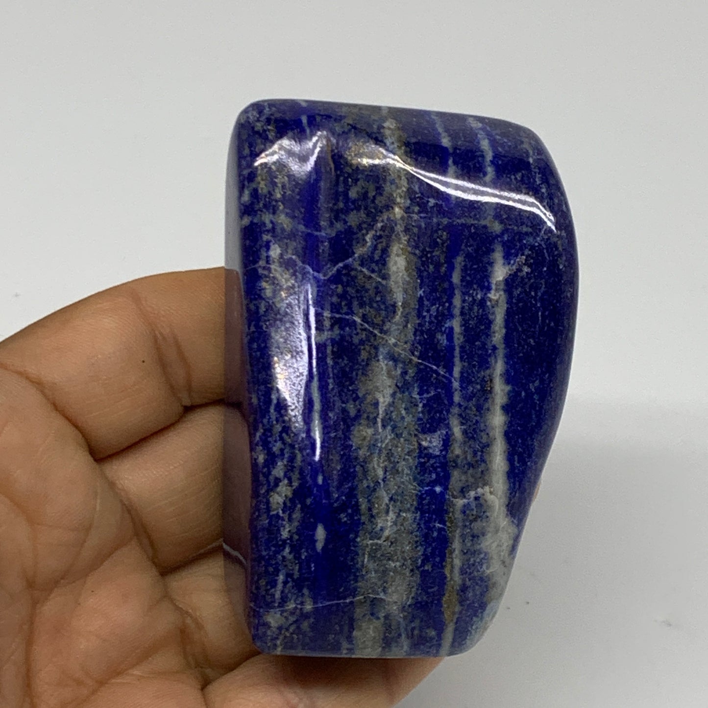 0.48 lbs, 2.8"x1.2"x1.8", Natural Freeform Lapis Lazuli from Afghanistan, B32986