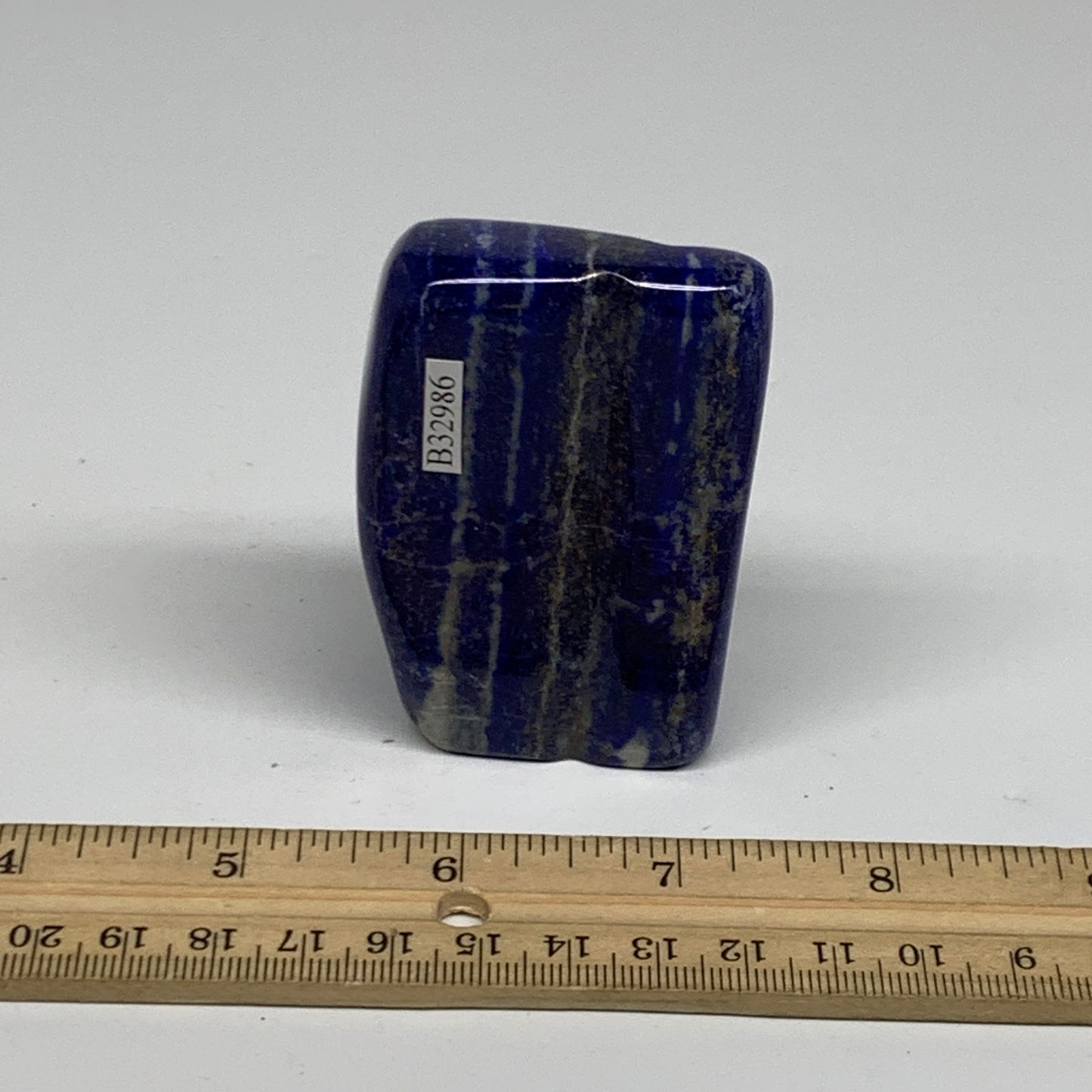 0.48 lbs, 2.8"x1.2"x1.8", Natural Freeform Lapis Lazuli from Afghanistan, B32986