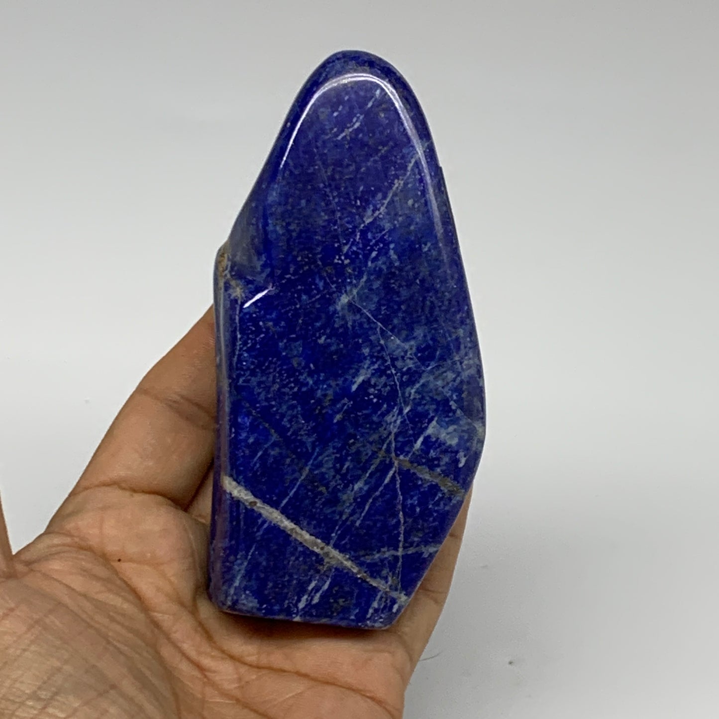 0.63 lbs,4.3"x2"x1.1", Natural Freeform Lapis Lazuli from Afghanistan, B32990