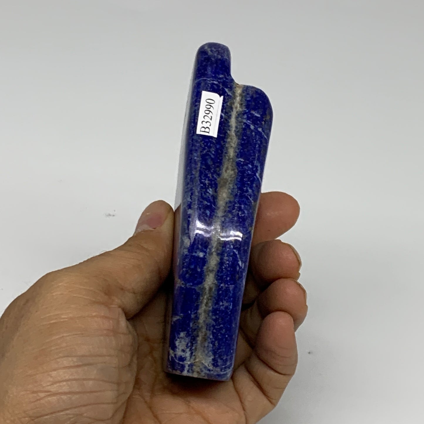 0.63 lbs,4.3"x2"x1.1", Natural Freeform Lapis Lazuli from Afghanistan, B32990