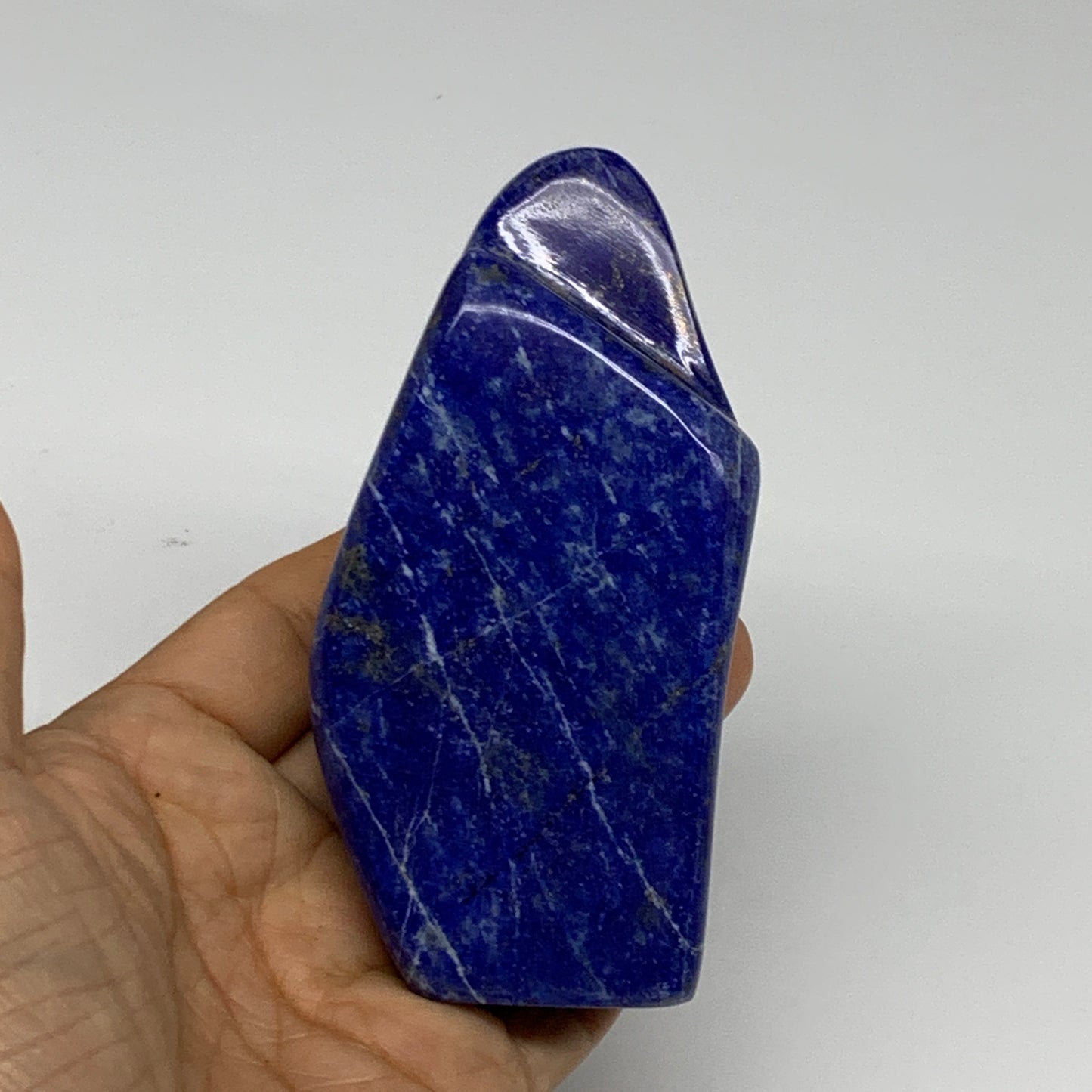 0.63 lbs,4.3"x2"x1.1", Natural Freeform Lapis Lazuli from Afghanistan, B32990