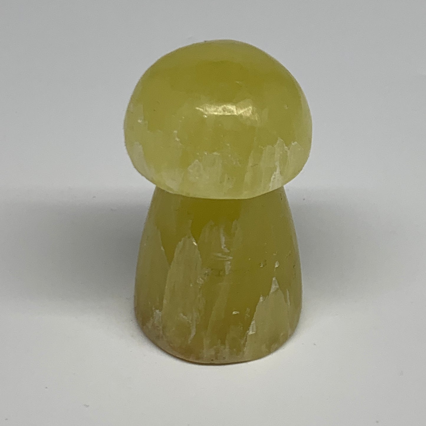 102.1g,2.2"x1.3" Natural Lemon Calcite Mushroom Gemstone @Pakistan, B31693