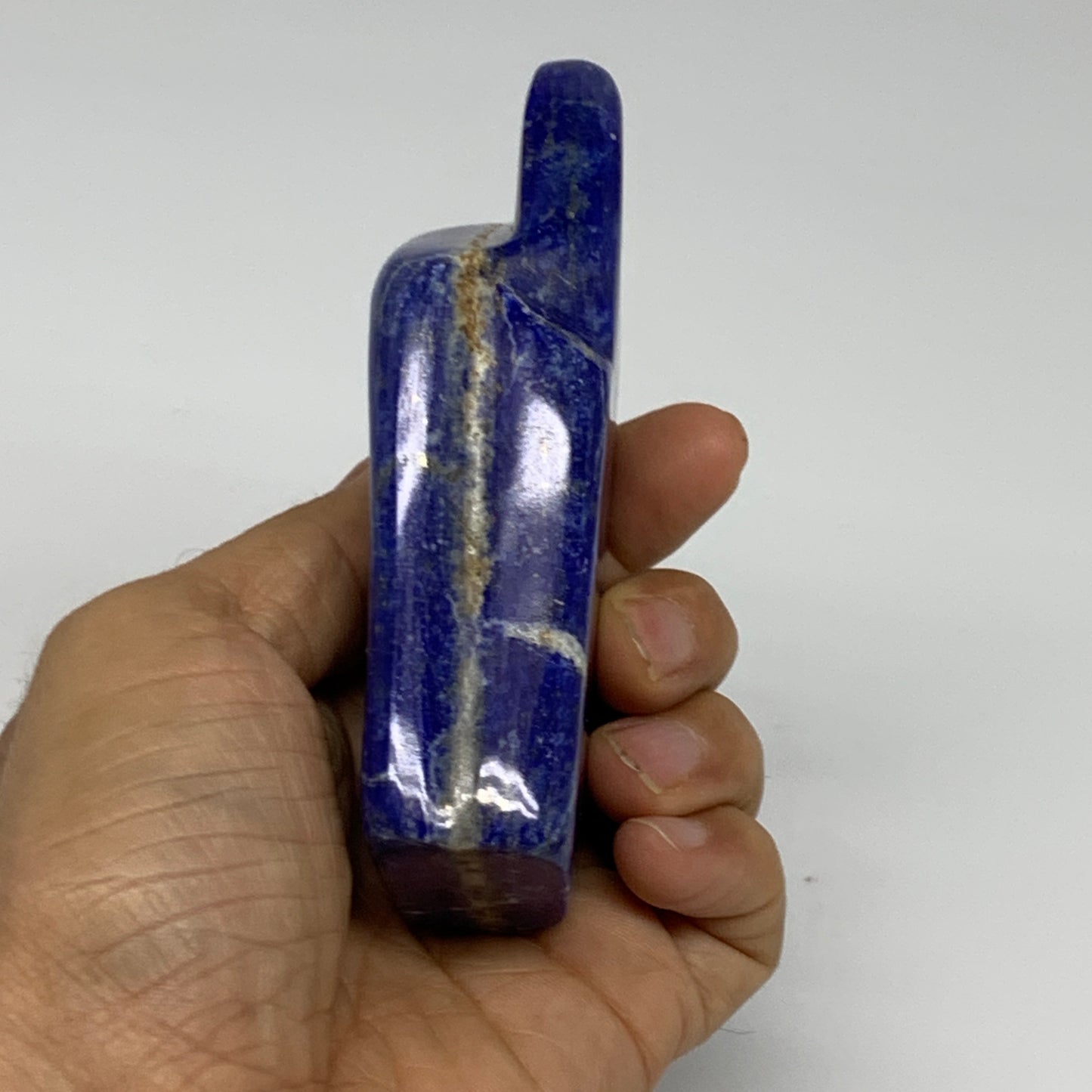 0.63 lbs,4.3"x2"x1.1", Natural Freeform Lapis Lazuli from Afghanistan, B32990