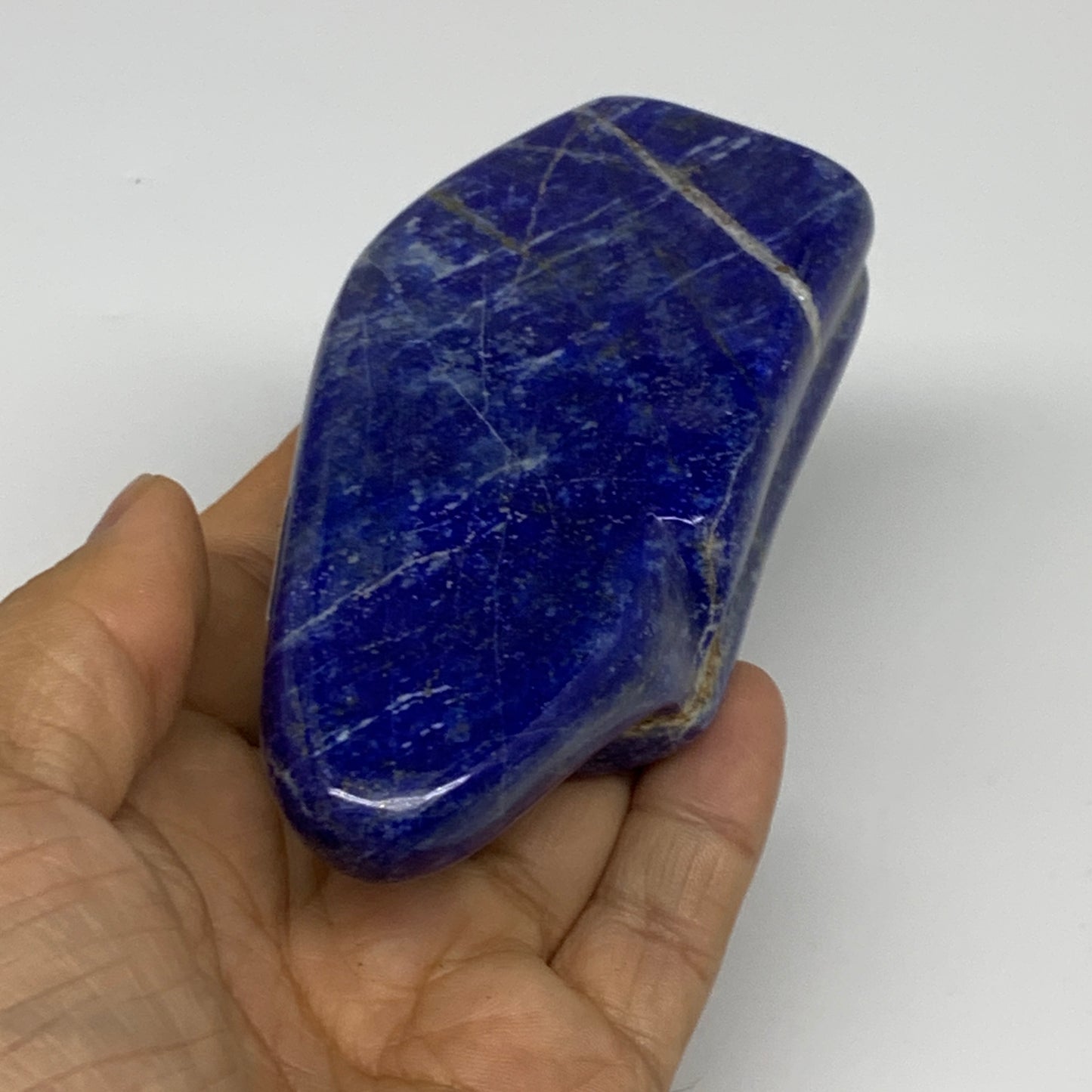 0.63 lbs,4.3"x2"x1.1", Natural Freeform Lapis Lazuli from Afghanistan, B32990