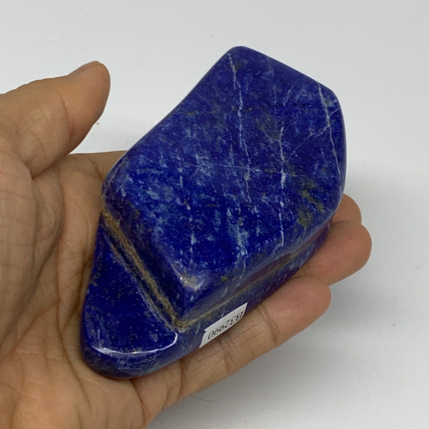 0.63 lbs,4.3"x2"x1.1", Natural Freeform Lapis Lazuli from Afghanistan, B32990