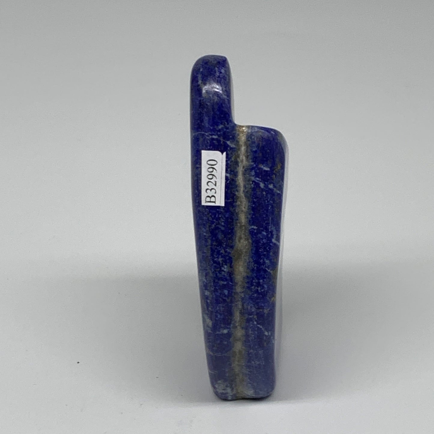 0.63 lbs,4.3"x2"x1.1", Natural Freeform Lapis Lazuli from Afghanistan, B32990