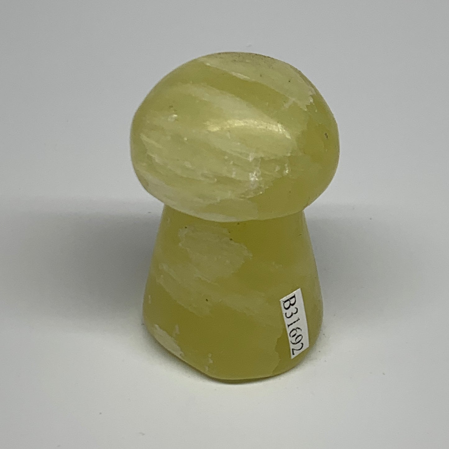 102.6g,2.1"x1.3" Natural Lemon Calcite Mushroom Gemstone @Pakistan, B31692