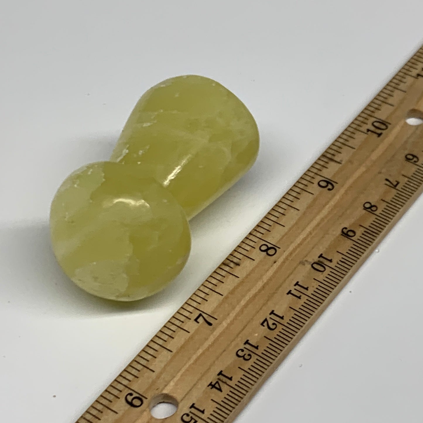 102.6g,2.1"x1.3" Natural Lemon Calcite Mushroom Gemstone @Pakistan, B31692