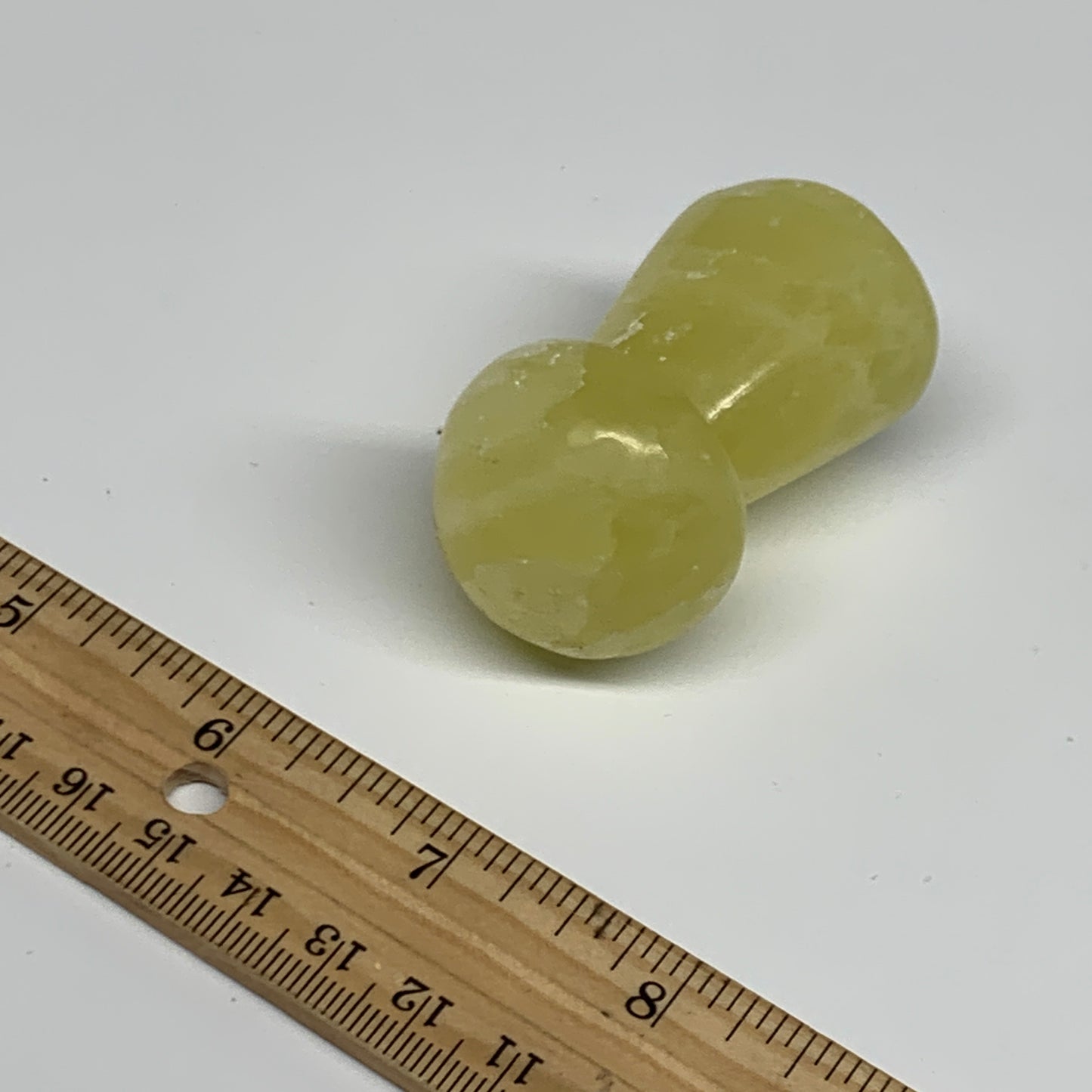 102.6g,2.1"x1.3" Natural Lemon Calcite Mushroom Gemstone @Pakistan, B31692