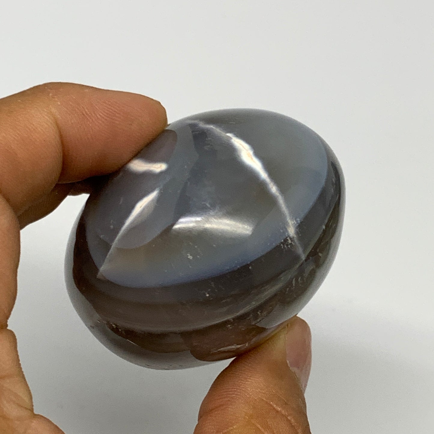 160.2g, 2.3"x2"x1.8" Orca Agate Palm-Stone Reiki Energy Crystal Reiki, B28692
