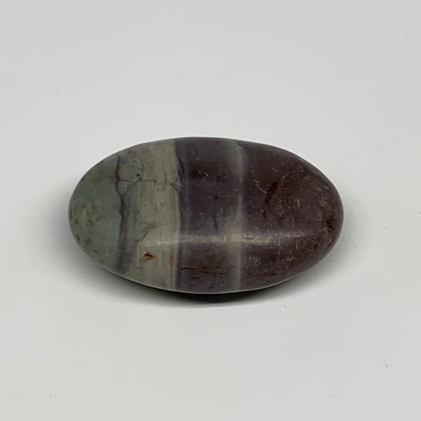 102.5g, 2.6"x1.7"x1", Narmada Shiva Lingam Palm-Stone Polished, B29391