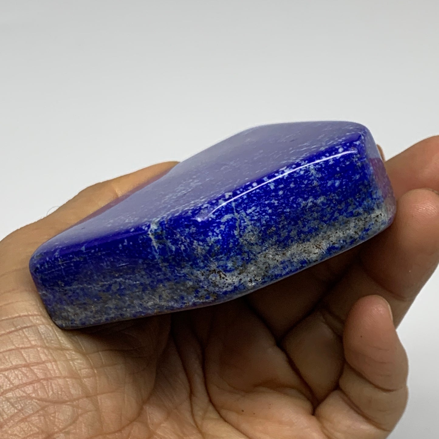 0.60 lbs, 3.7"x2.9"x0.8", Natural Freeform Lapis Lazuli from Afghanistan, B33002