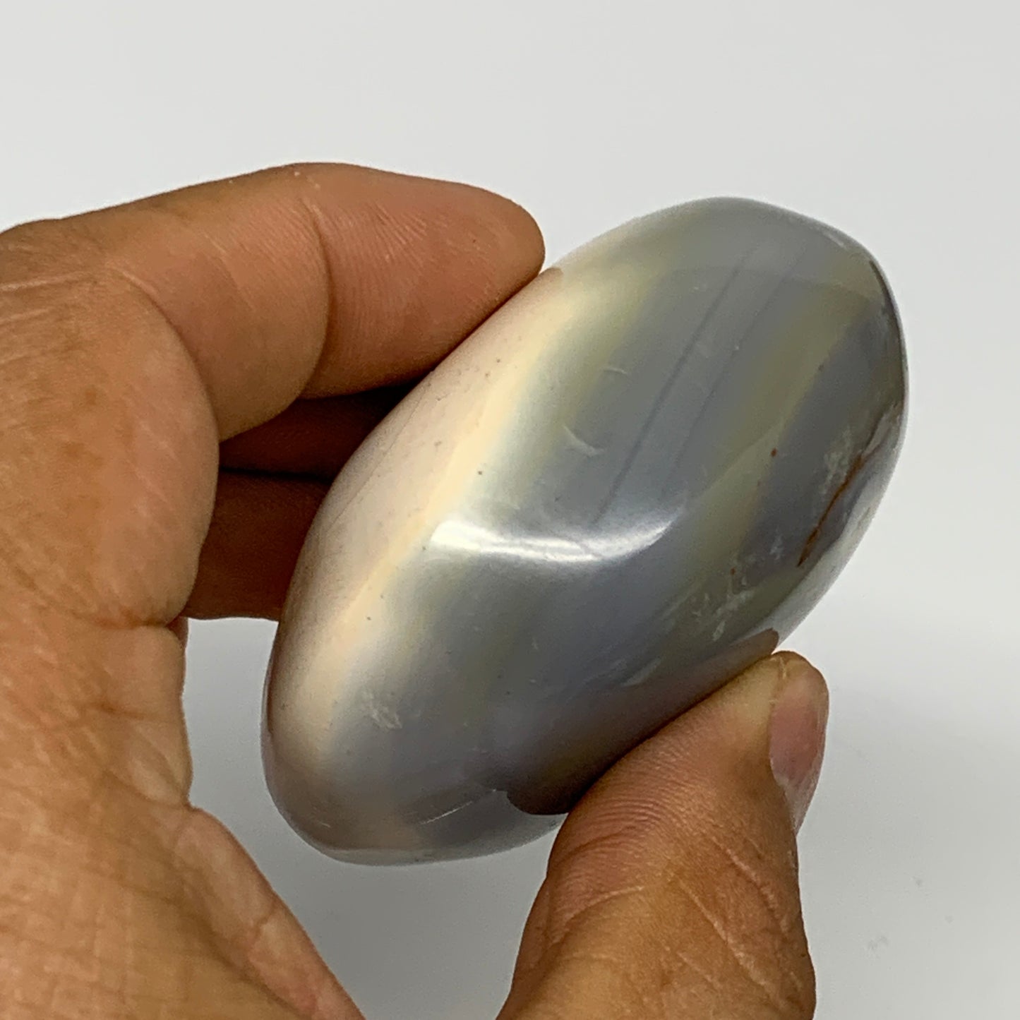 117.5g, 2.3"x1.8"x1.3" Orca Agate Palm-Stone Reiki Energy Crystal Reiki, B28690