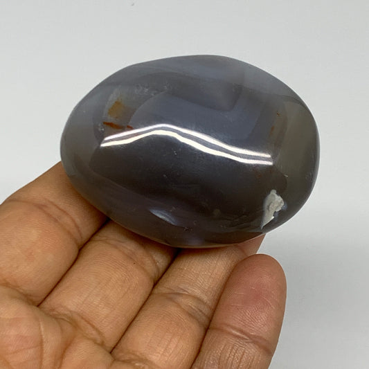 98.5g, 2.2"x1.7"x1.1" Orca Agate Palm-Stone Reiki Energy Crystal Reiki, B27881