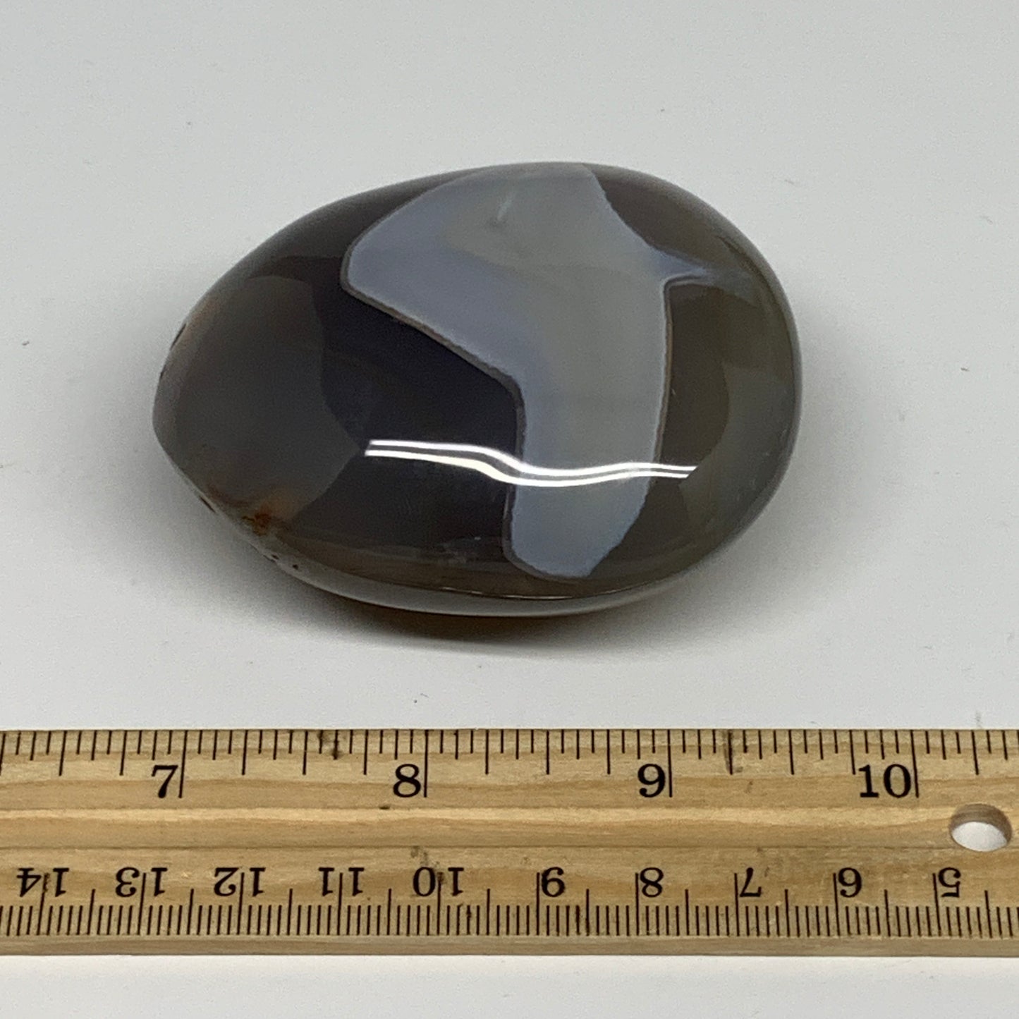 220.2g, 2.7"x2.4"x1.5" Orca Agate Palm-Stone Reiki Energy Crystal Reiki, B28680