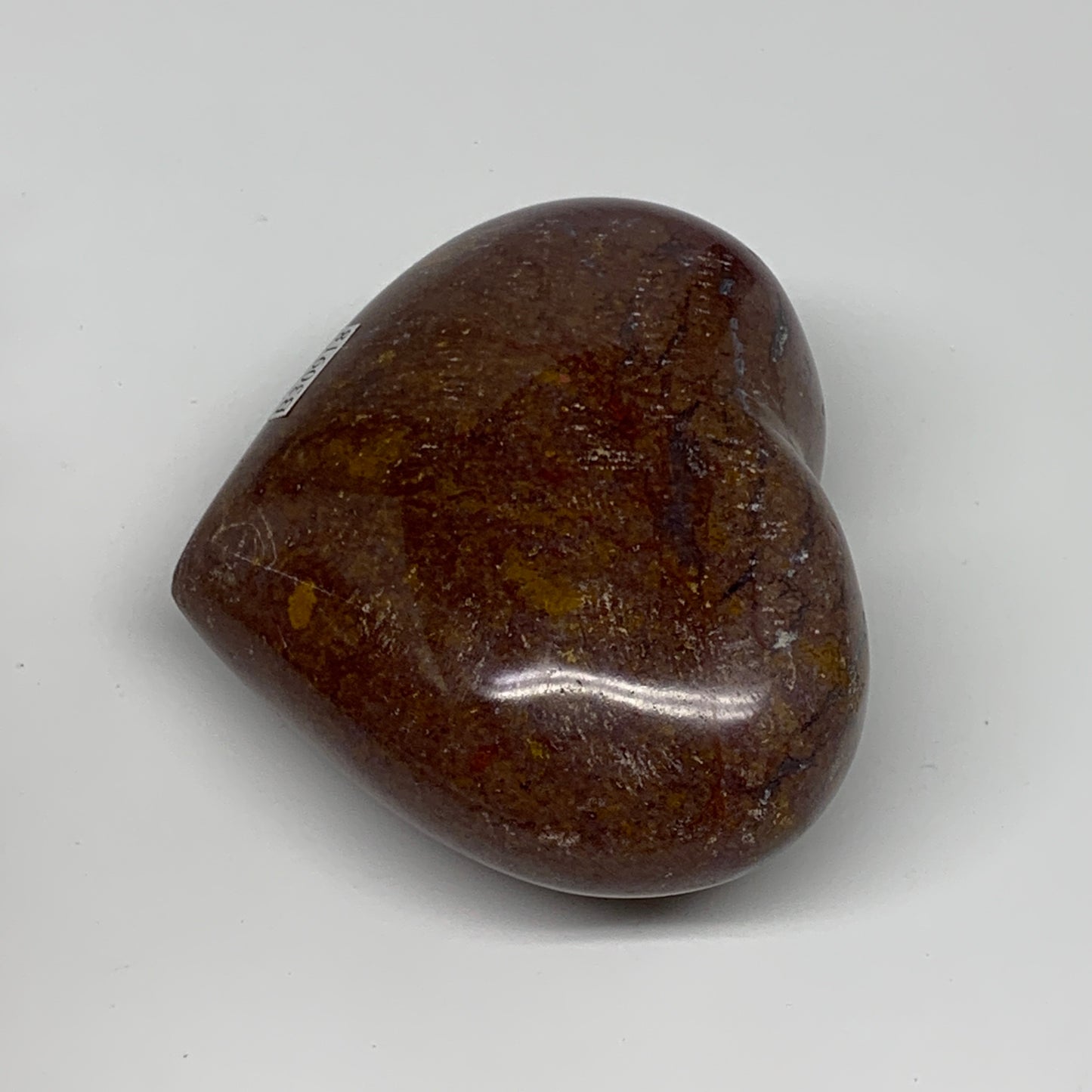 0.63 lbs, 2.7"x3.2"x1.6" Ocean Jasper Heart Polished Healing Crystal, B30918