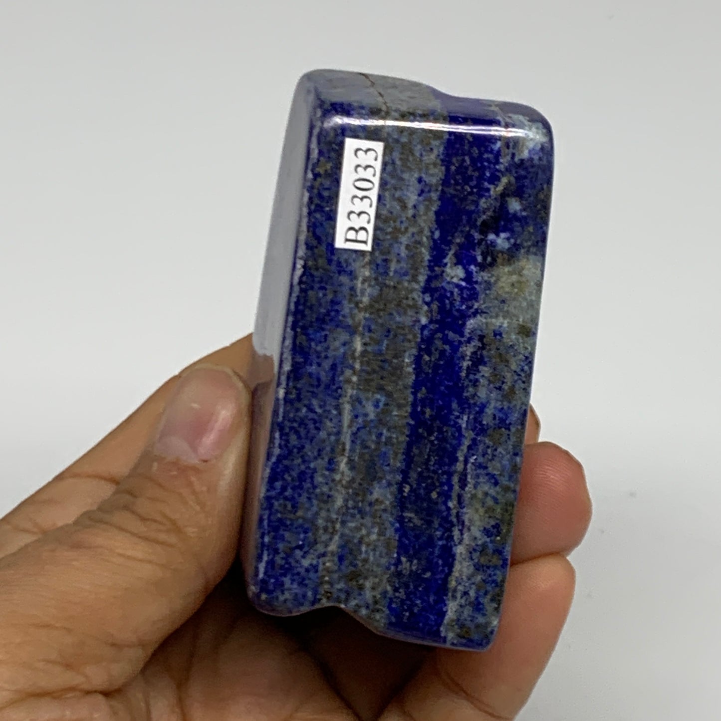 0.45 lbs, 2.7"x1.9"x1.3", Natural Freeform Lapis Lazuli from Afghanistan, B33033