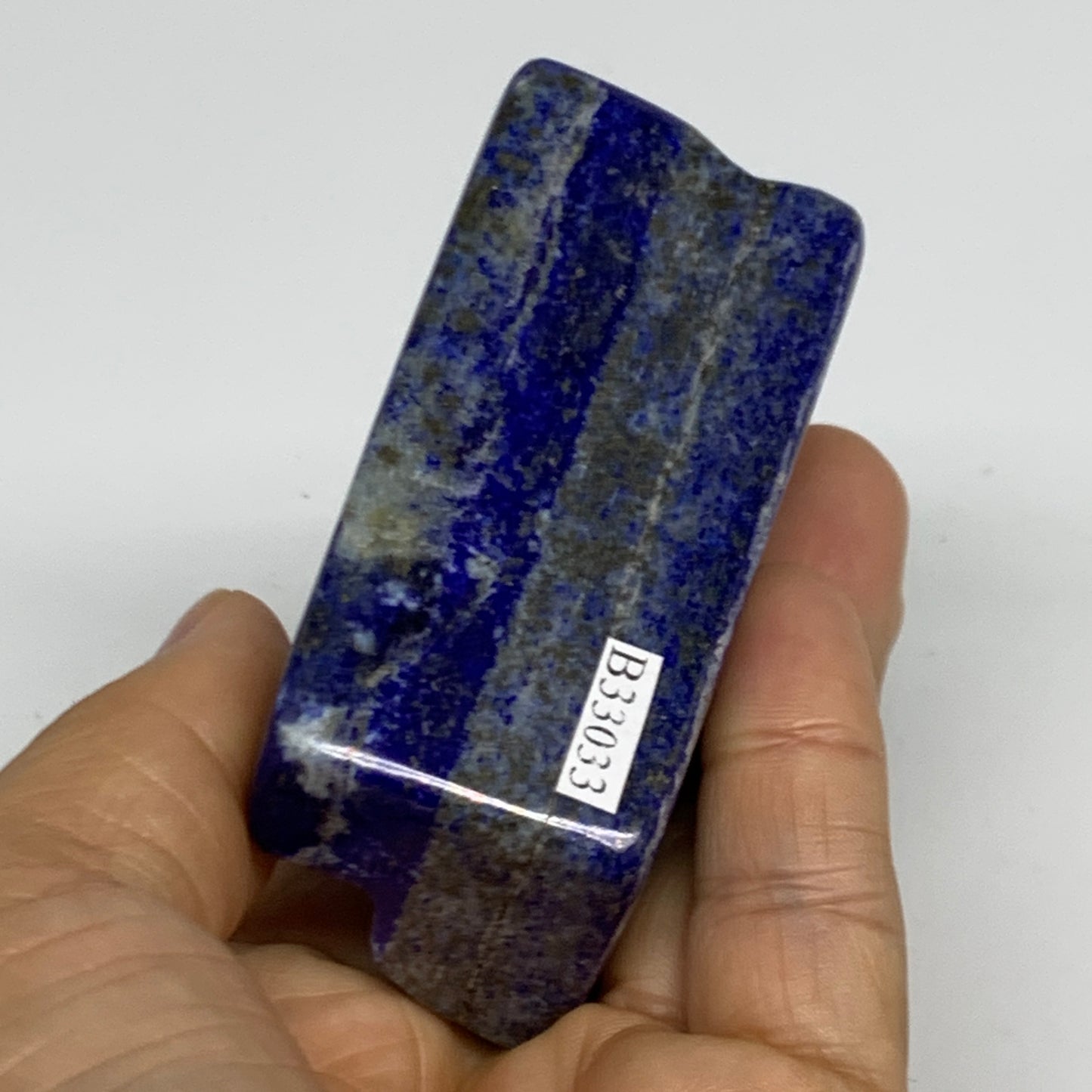 0.45 lbs, 2.7"x1.9"x1.3", Natural Freeform Lapis Lazuli from Afghanistan, B33033