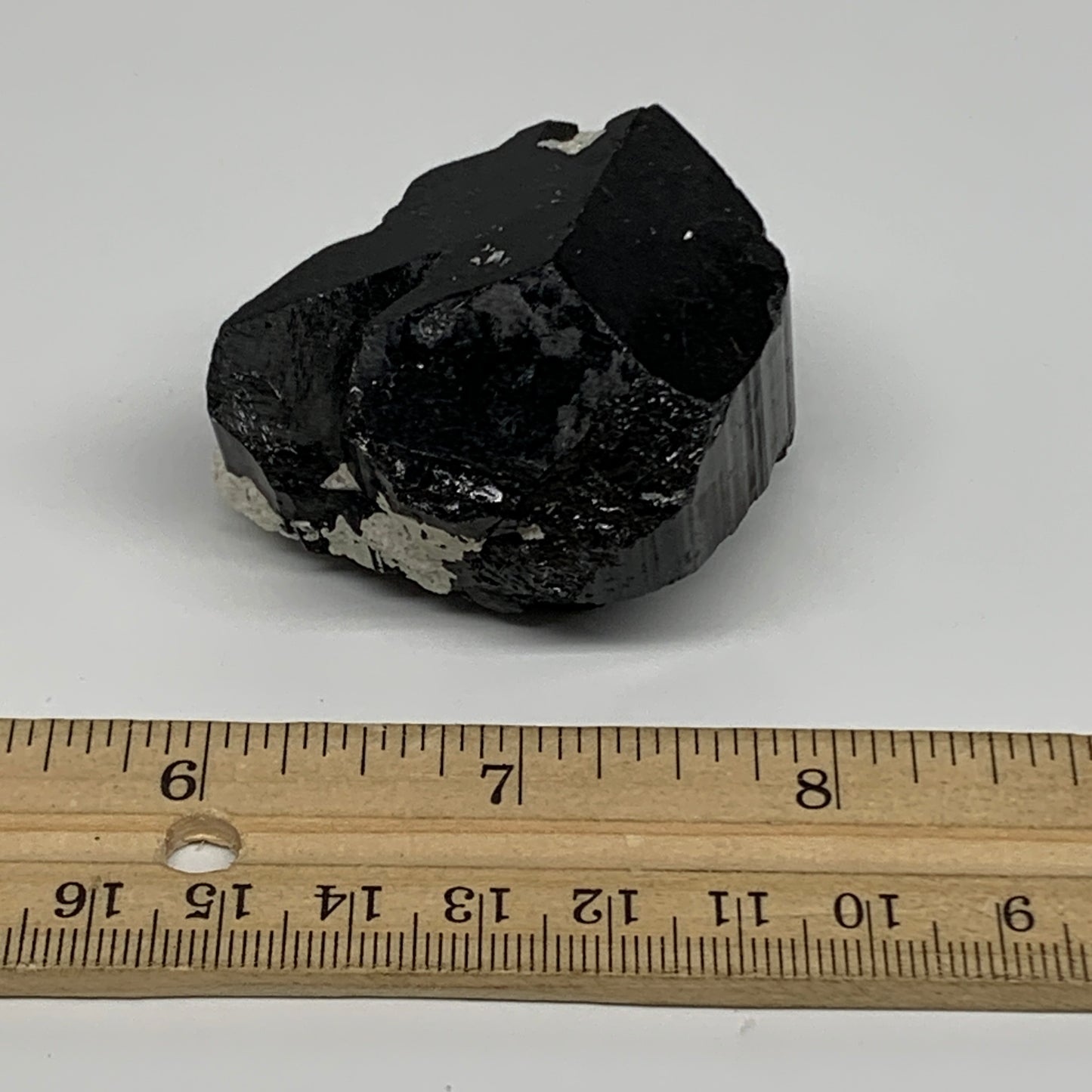 106.6g, 1.4"x2"x1.6", Black Tourmaline Phosphorus Mineral Specimen, B33724