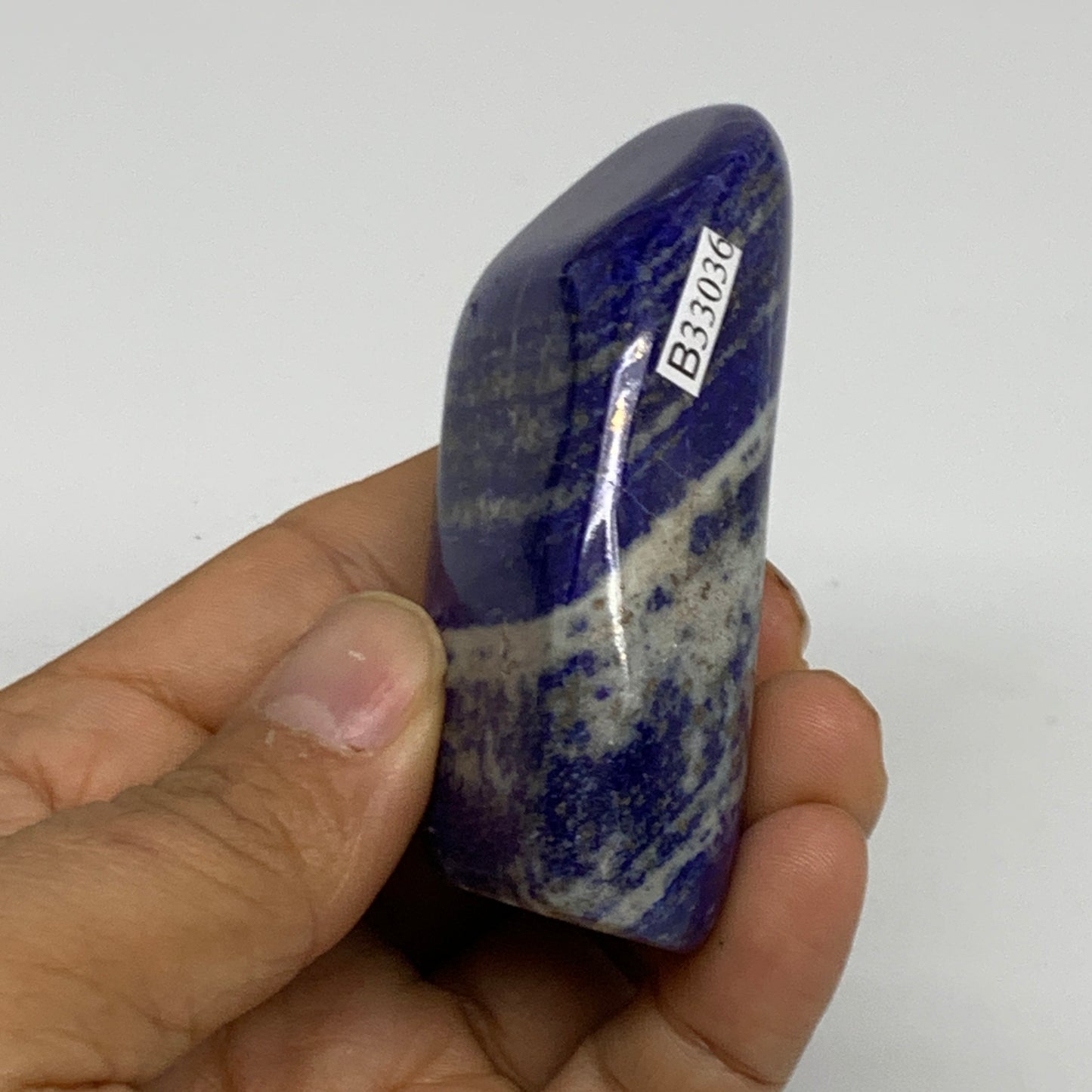 0.34 lbs, 2.8"x1.7"x1", Natural Freeform Lapis Lazuli from Afghanistan, B33036