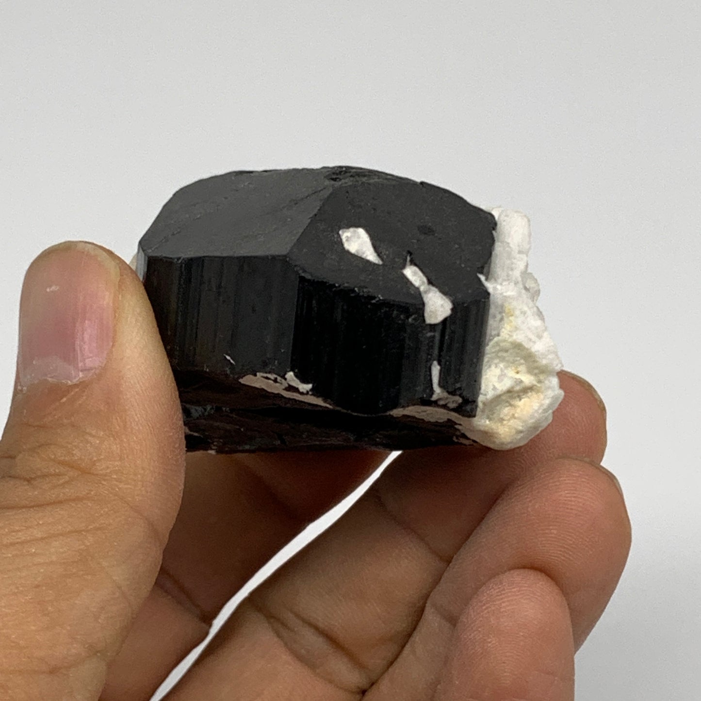 95.91g, 1.1"x1.9"x1.2", Black Tourmaline Phosphorus Mineral Specimen, B33726