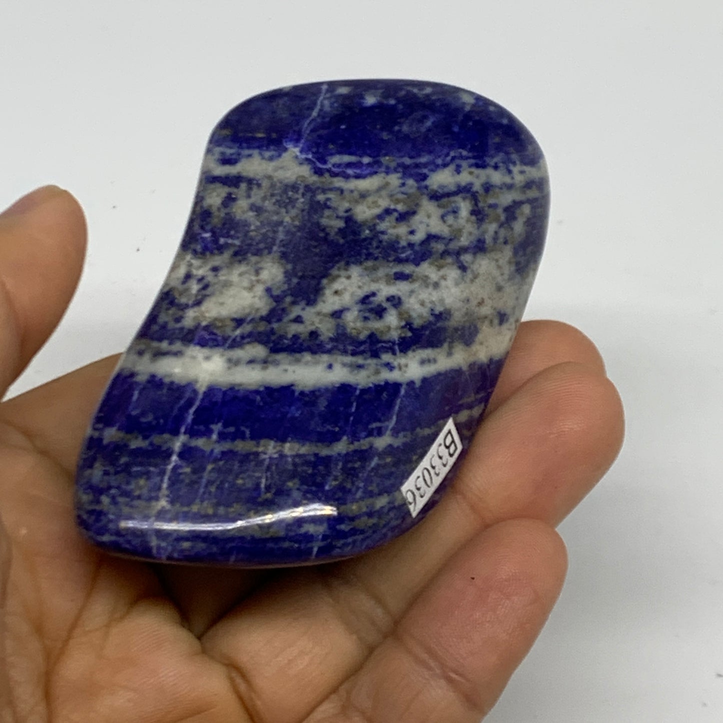 0.34 lbs, 2.8"x1.7"x1", Natural Freeform Lapis Lazuli from Afghanistan, B33036