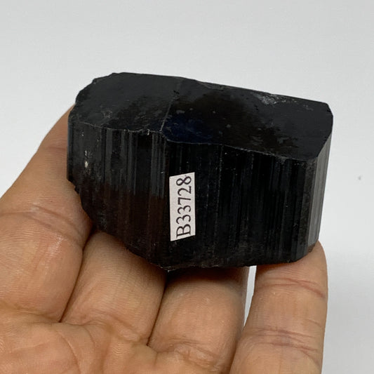 121.7g, 1.3"x2.1"x1.7", Black Tourmaline Phosphorus Mineral Specimen, B33728