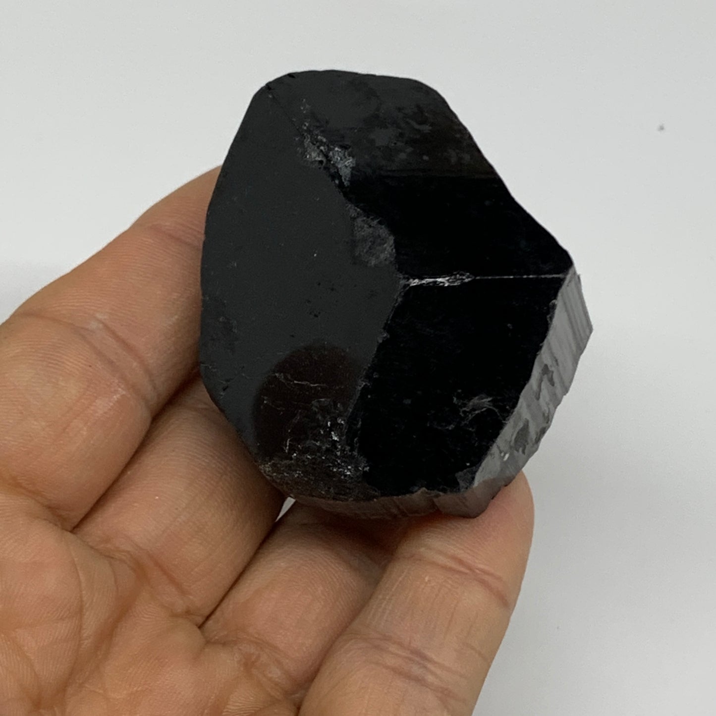 121.7g, 1.3"x2.1"x1.7", Black Tourmaline Phosphorus Mineral Specimen, B33728