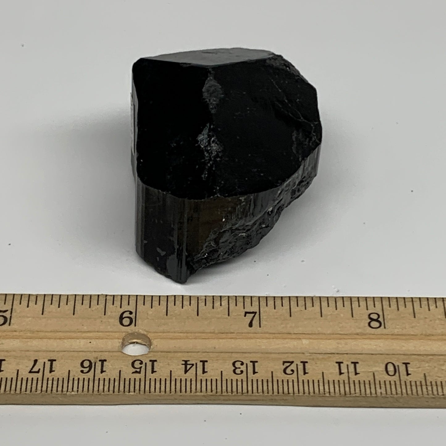 121.7g, 1.3"x2.1"x1.7", Black Tourmaline Phosphorus Mineral Specimen, B33728