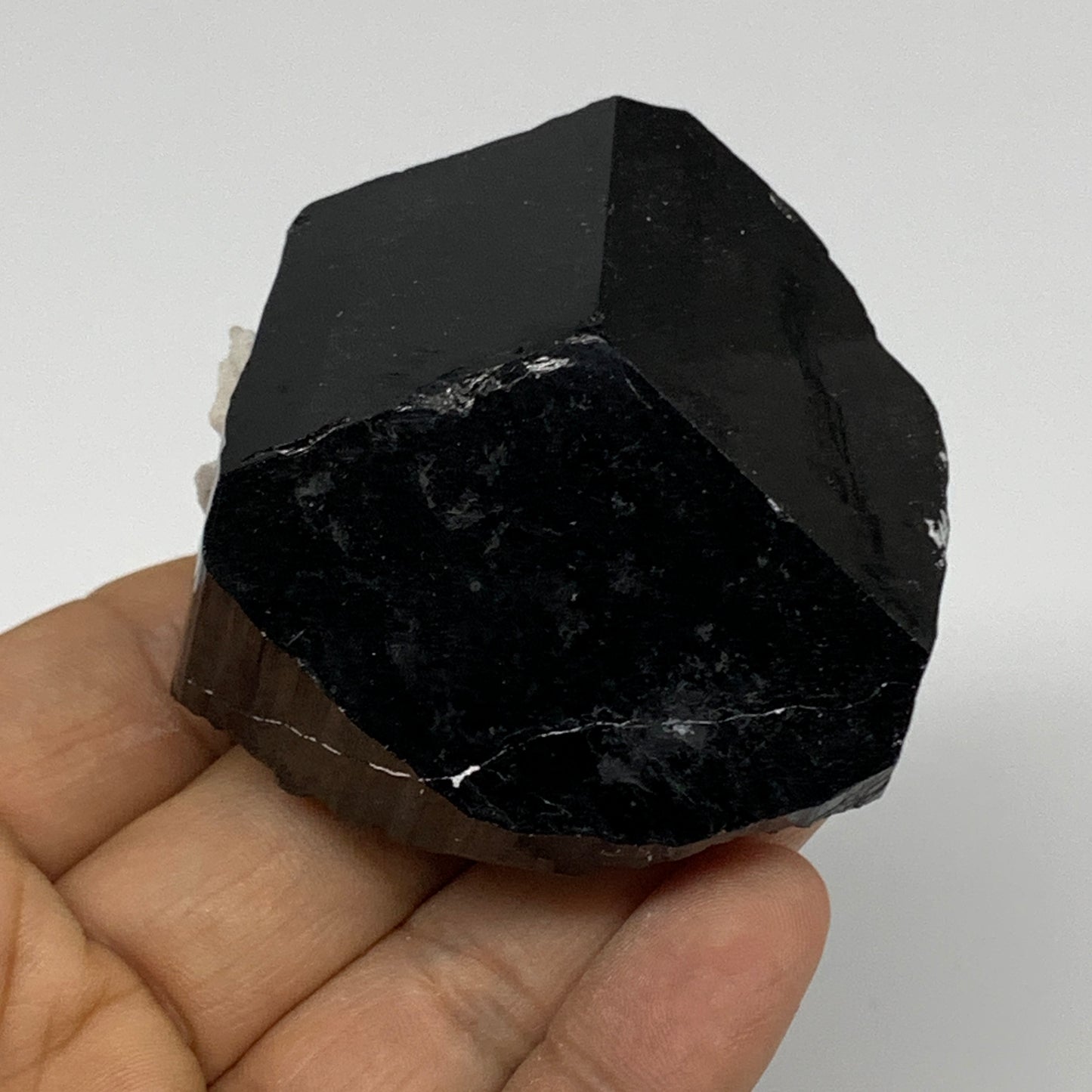 158g, 2.4"x2.3"x1.5", Natural Black Tourmaline Mineral Specimen, B33730