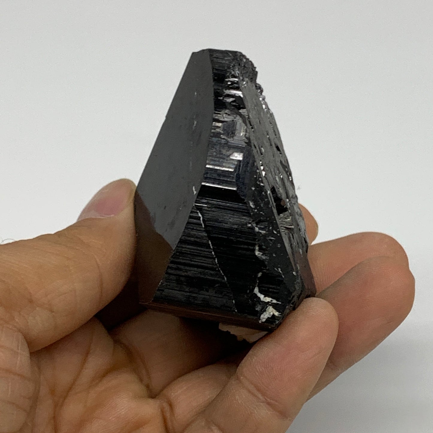 158g, 2.4"x2.3"x1.5", Natural Black Tourmaline Mineral Specimen, B33730