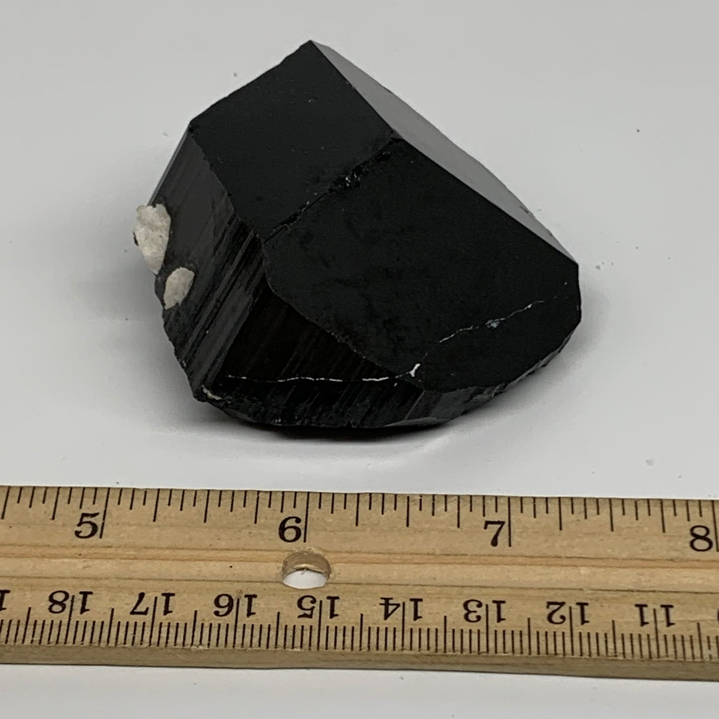 158g, 2.4"x2.3"x1.5", Natural Black Tourmaline Mineral Specimen, B33730