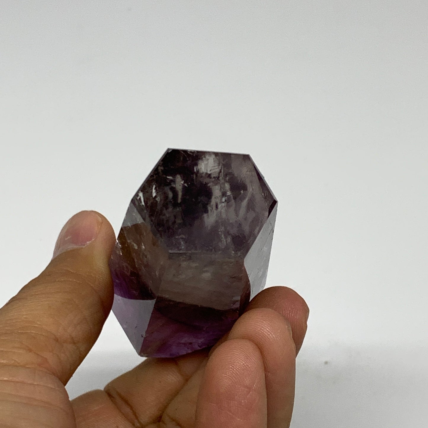 97.5g, 2.9"x1.4"x0.9", Natural Amethyst Tower Point Obelisk @Brazil, B32346