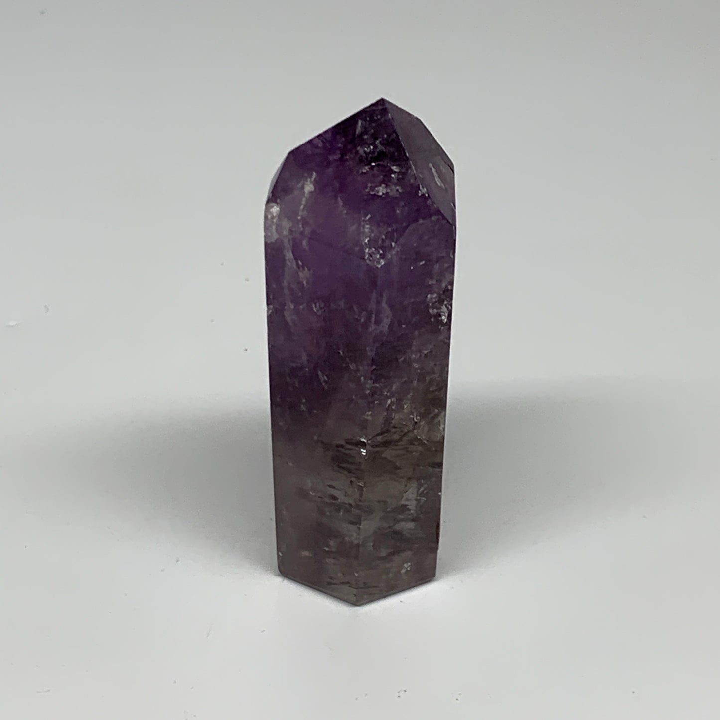 97.5g, 2.9"x1.4"x0.9", Natural Amethyst Tower Point Obelisk @Brazil, B32346