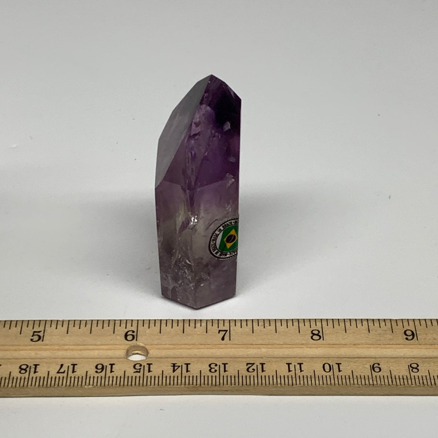 90.6g, 2.6"x1.4"x0.9", Natural Amethyst Tower Point Obelisk @Brazil, B32347