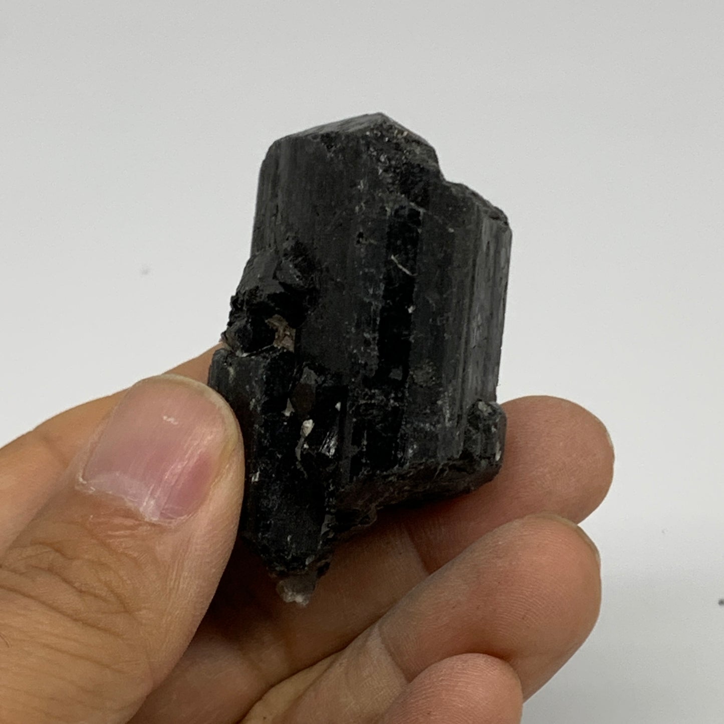 61g, 2"x1.1"x1.1", Natural Black Tourmaline Mineral Specimen, B33734