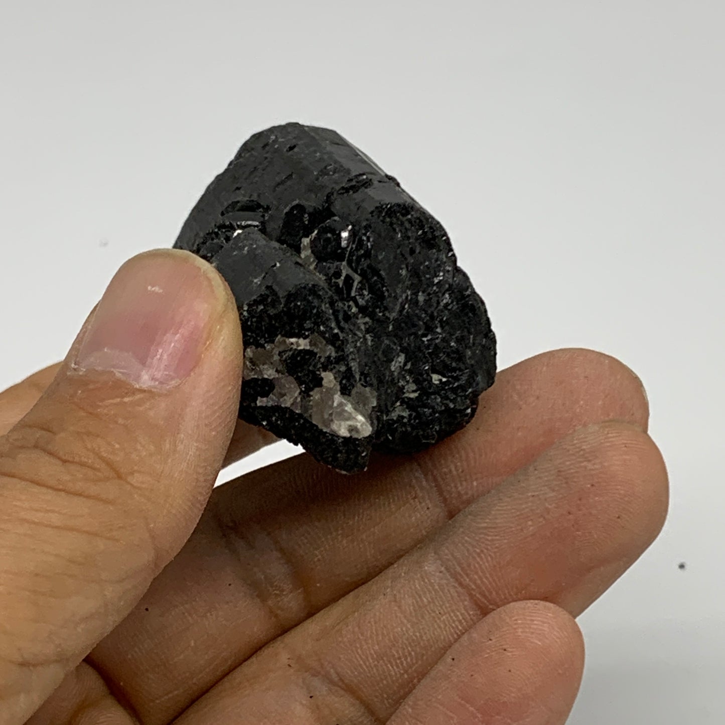 61g, 2"x1.1"x1.1", Natural Black Tourmaline Mineral Specimen, B33734