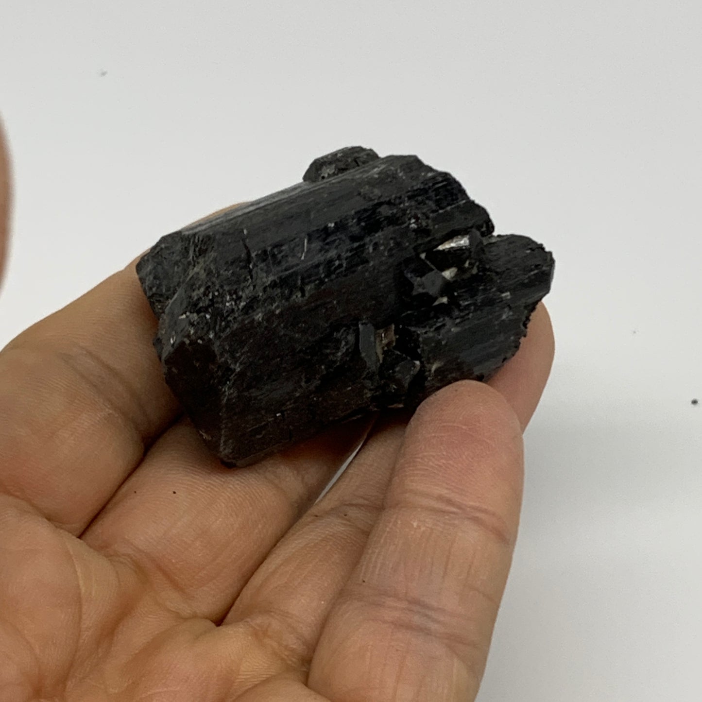 61g, 2"x1.1"x1.1", Natural Black Tourmaline Mineral Specimen, B33734