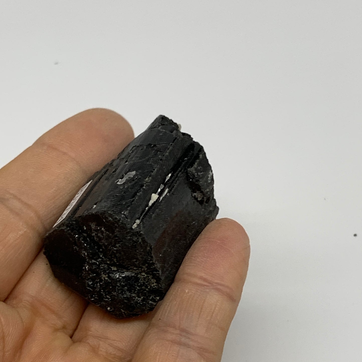 61g, 2"x1.1"x1.1", Natural Black Tourmaline Mineral Specimen, B33734