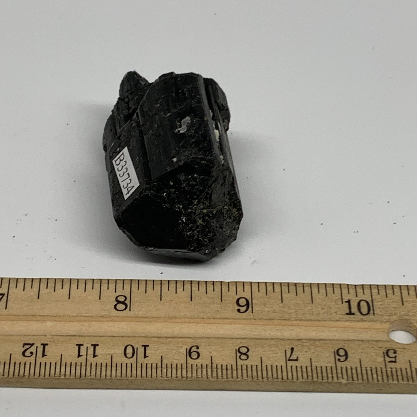 61g, 2"x1.1"x1.1", Natural Black Tourmaline Mineral Specimen, B33734