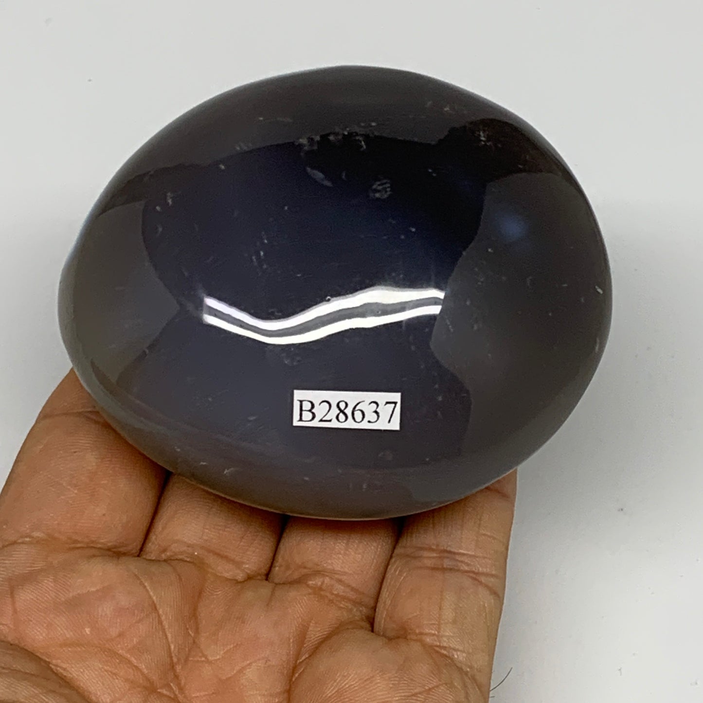 259.9g, 3"x2.6"x1.6" Orca Agate Palm-Stone Reiki Energy Crystal Reiki, B28637