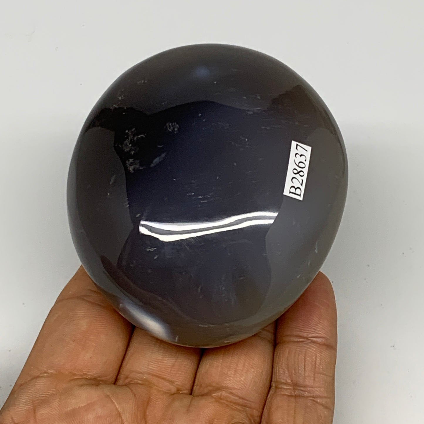 259.9g, 3"x2.6"x1.6" Orca Agate Palm-Stone Reiki Energy Crystal Reiki, B28637