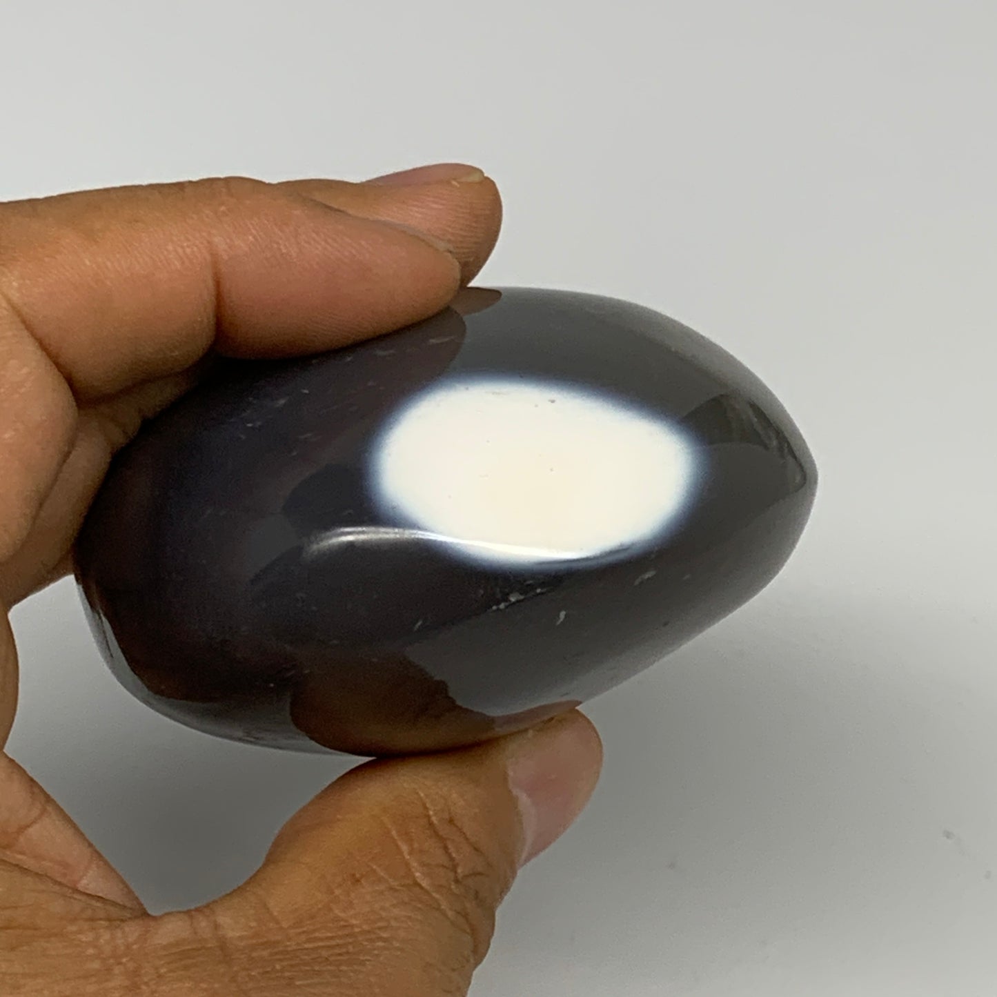 259.9g, 3"x2.6"x1.6" Orca Agate Palm-Stone Reiki Energy Crystal Reiki, B28637