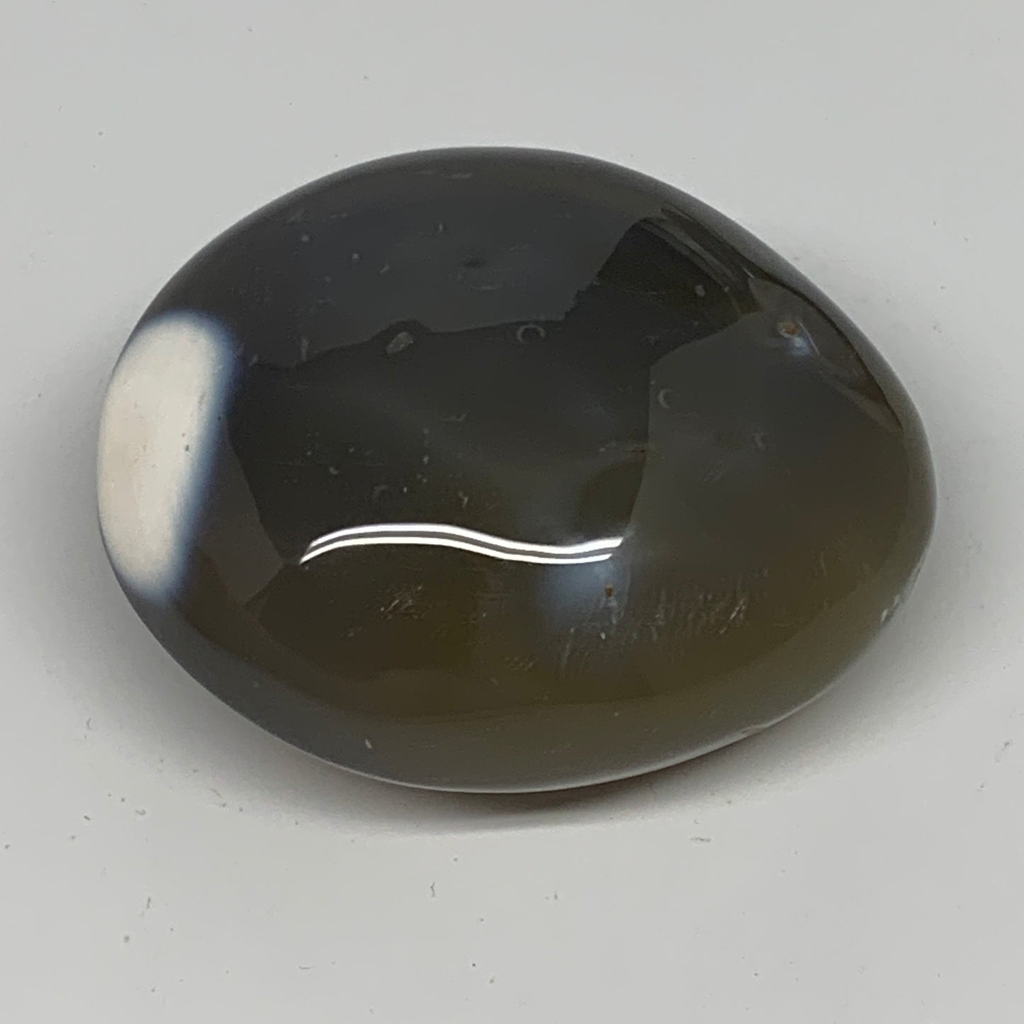 259.9g, 3"x2.6"x1.6" Orca Agate Palm-Stone Reiki Energy Crystal Reiki, B28637