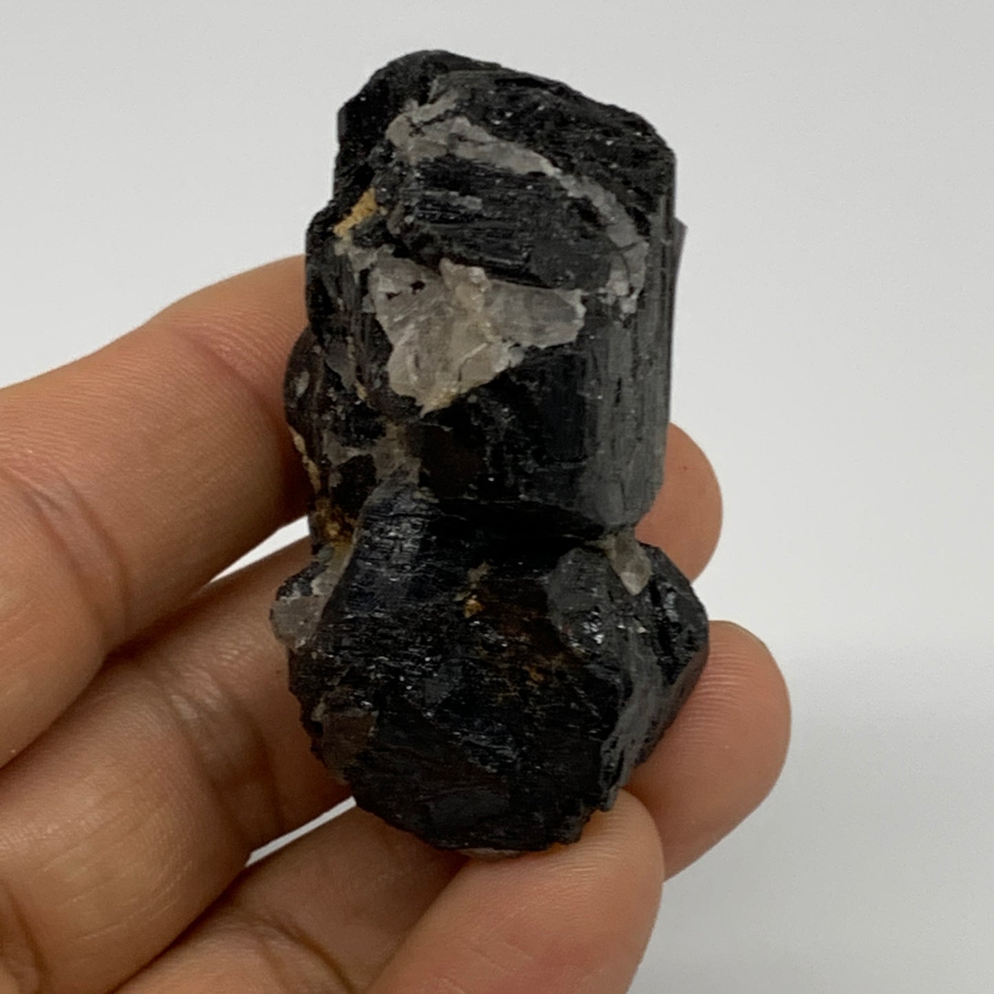 62.6g, 2.1"x1.3"x1.1", Natural Black Tourmaline Mineral Specimen, B33742