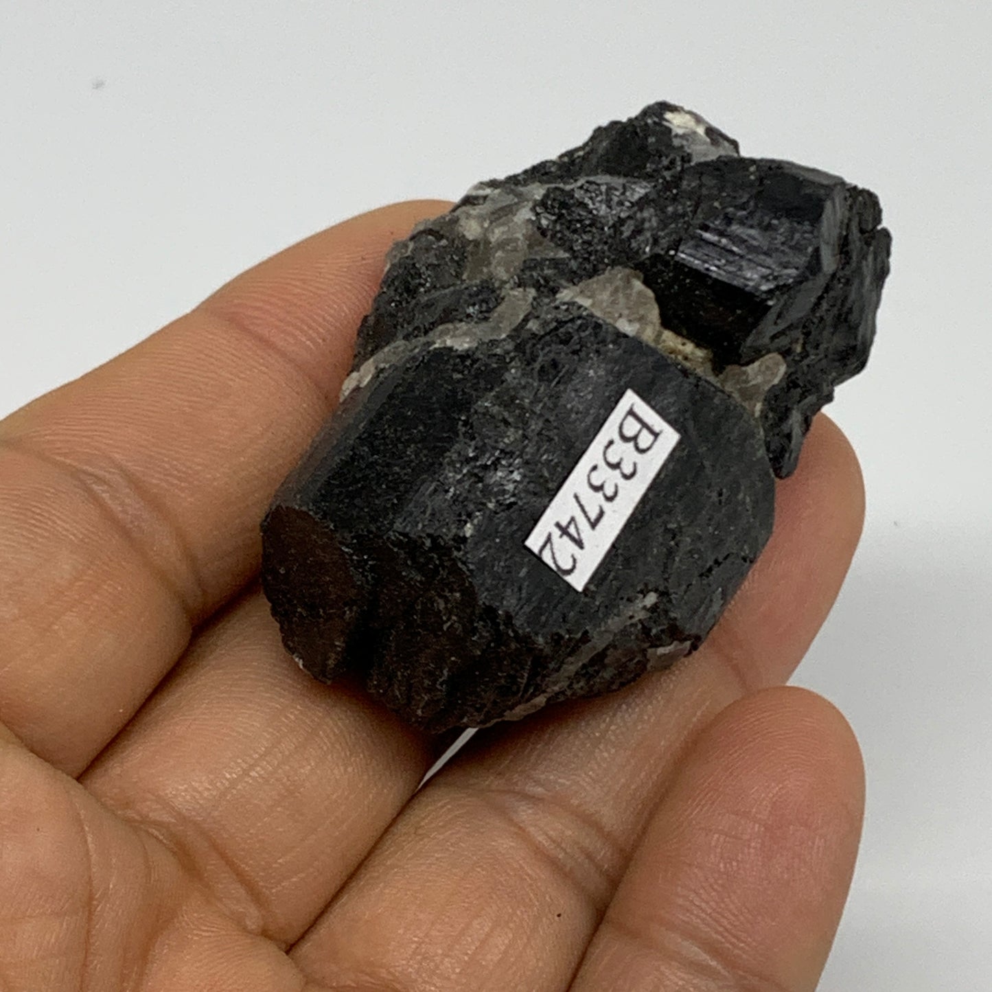 62.6g, 2.1"x1.3"x1.1", Natural Black Tourmaline Mineral Specimen, B33742