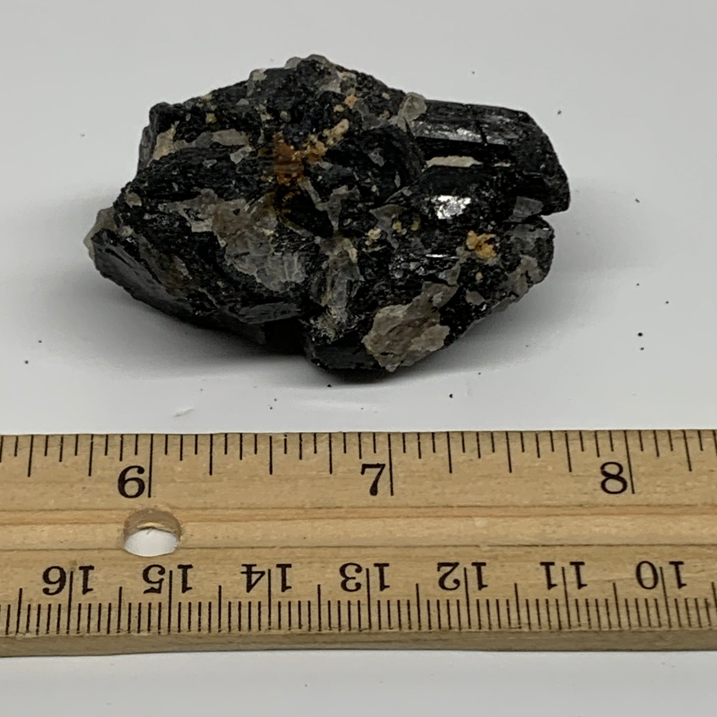 62.6g, 2.1"x1.3"x1.1", Natural Black Tourmaline Mineral Specimen, B33742