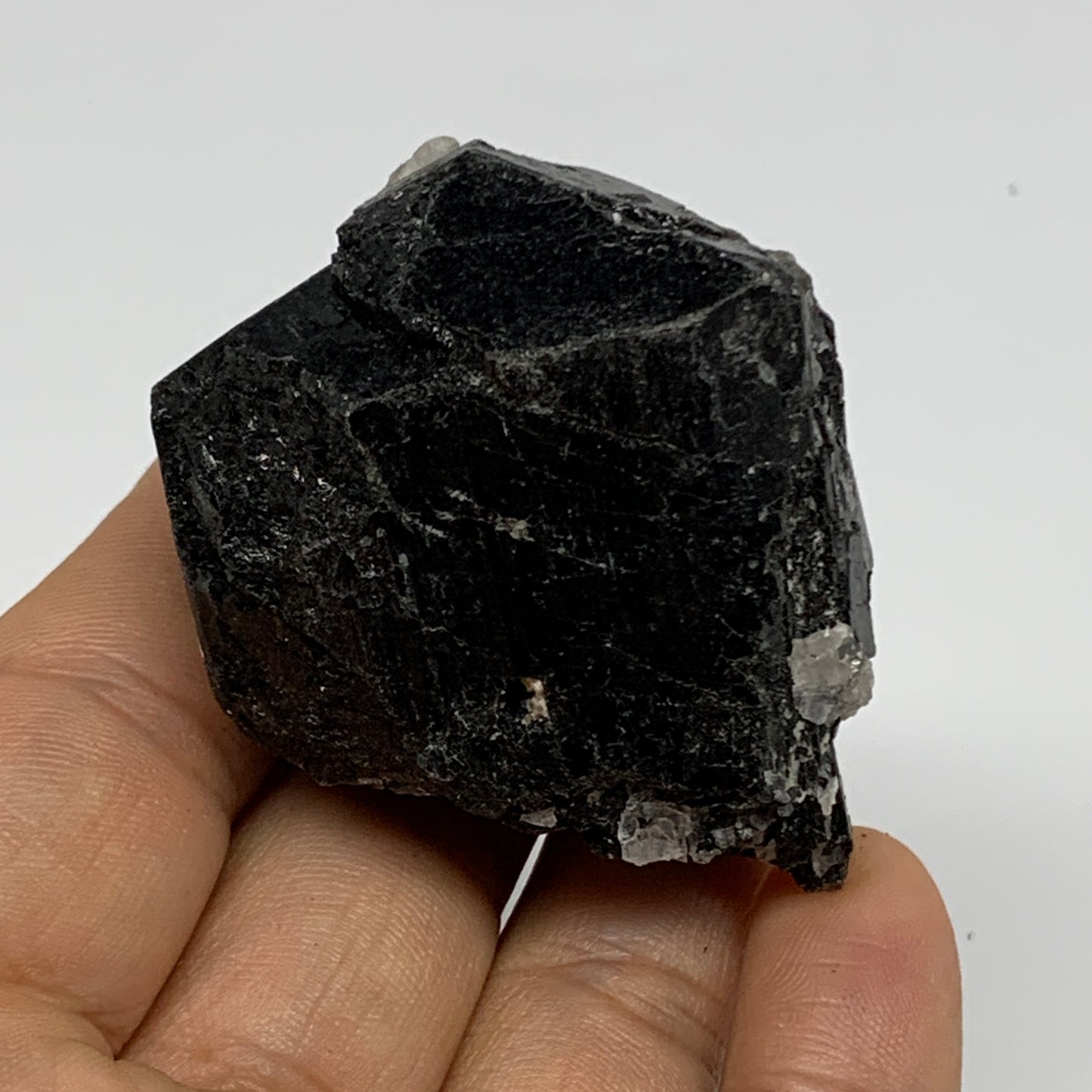 91.7g, 2"x1.5"x1.5", Natural Black Tourmaline Mineral Specimen, B33743